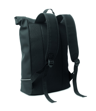 Logotrade promotional gift picture of: Laptop 15" roll top PU backpack