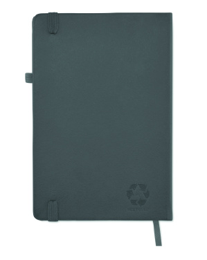 Logotrade promotional giveaways photo of: Recycled Leather A5 notebook