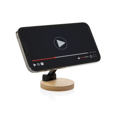 Logotrade corporate gifts photo of: Magmount RCS recycled plastic and bamboo phone stand