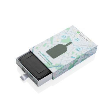 Logotrade promotional gift image of: Globetrack RCSrPolyester luggage tag with worldwide locating