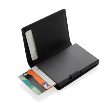 Logo trade promotional merchandise photo of: Seekcard RCS rpolyester card wallet with worldwide locating