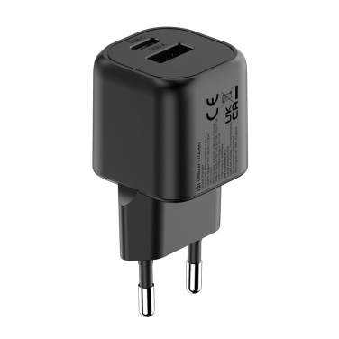 Logo trade promotional products picture of: Urban Vitamin Monterey RCS recycled plastic 20W GAN charger