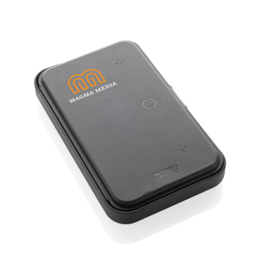 Logo trade promotional giveaways image of: Swiss Peak RCS recycled travel case with 3 in 1 charger