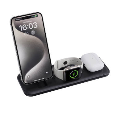 Logotrade promotional merchandise picture of: Urban Vitamin Torrance 3 in 1 magnetic 15W charger