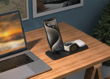 Logo trade corporate gifts image of: Urban Vitamin Torrance 3 in 1 magnetic 15W charger