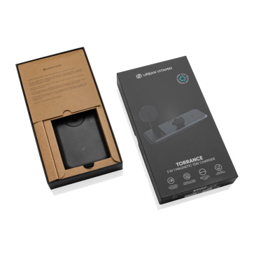 Logotrade promotional item image of: Urban Vitamin Torrance 3 in 1 magnetic 15W charger