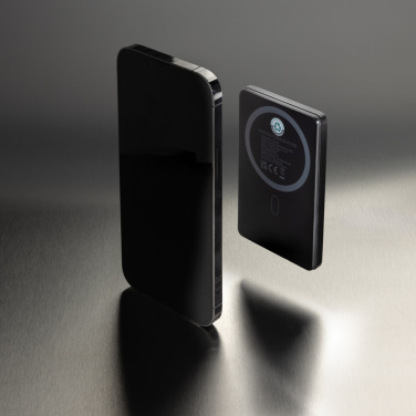 Logo trade promotional merchandise photo of: Orion RCS recycled aluminum 5000 mah 5W magnetic powerbank