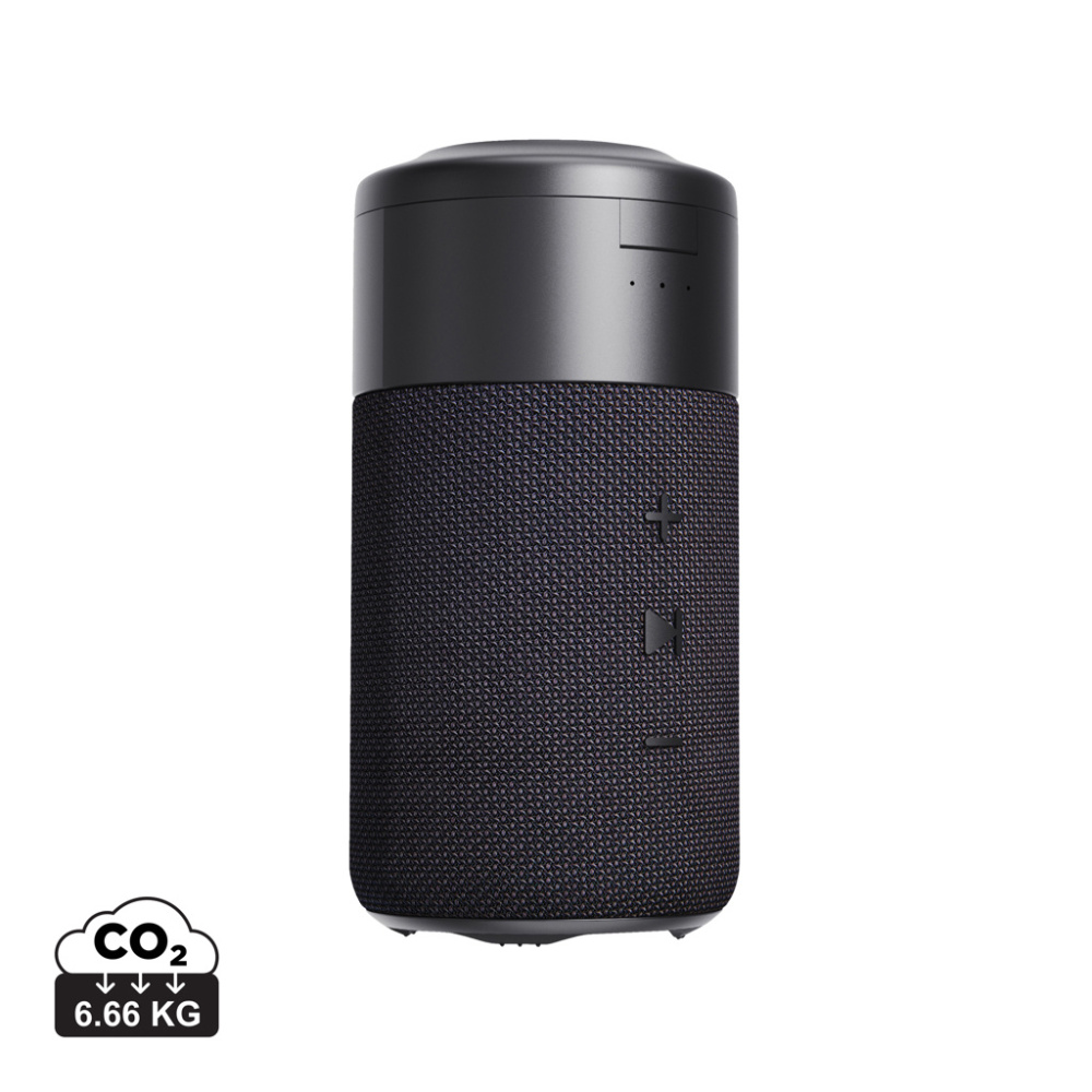 Logo trade promotional products image of: Urban Vitamin Anaheim RCS recycled 10W speaker 15W charger