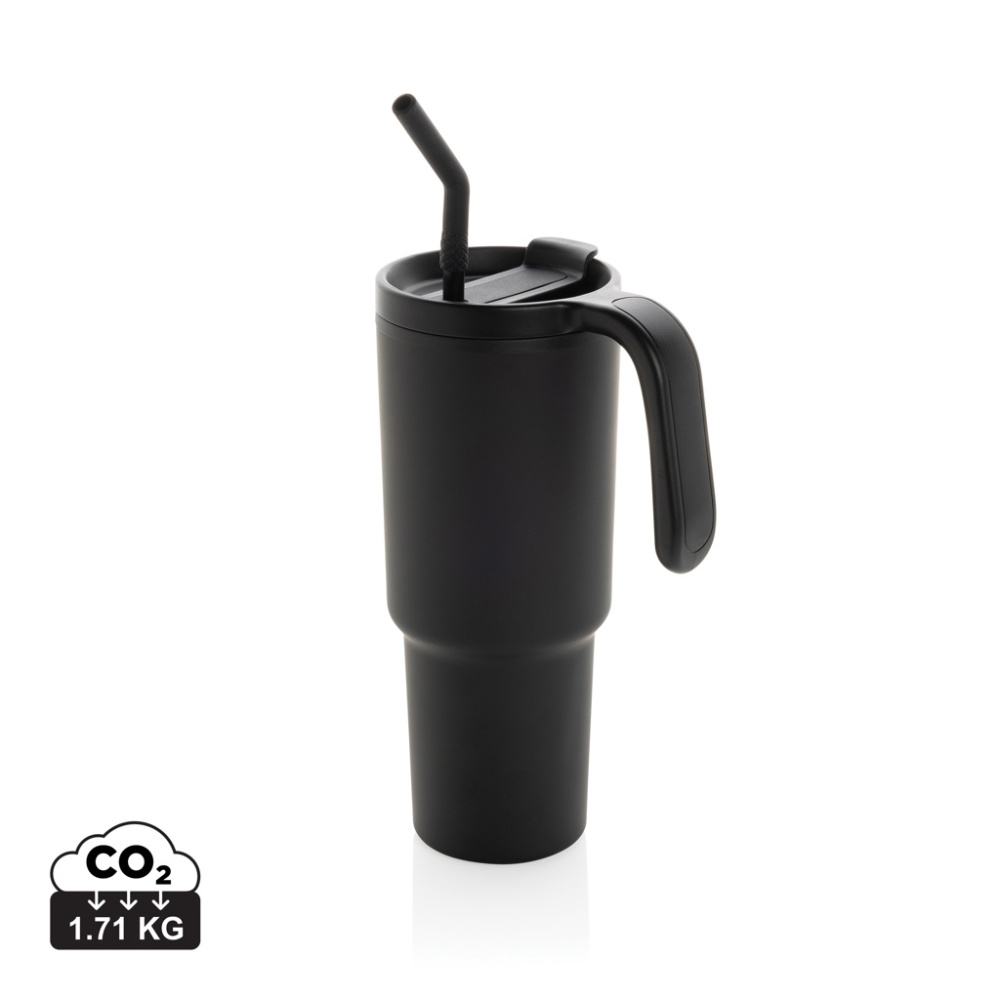 Logotrade promotional product image of: Graphic 360 RCS certified recycled steel tumbler 900ml