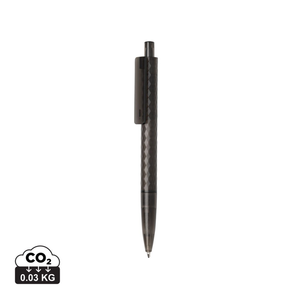 Logo trade promotional products image of: X3 GRS recycled PC plastic pen frosted