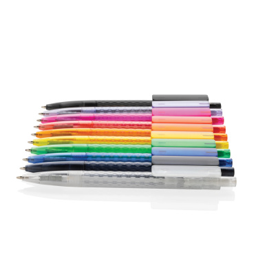 Logo trade promotional giveaways picture of: X3 GRS recycled PC plastic pen frosted