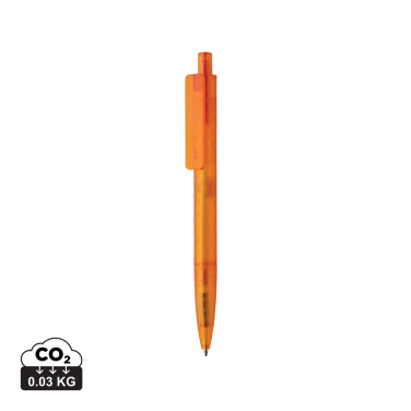 Logo trade business gift photo of: X3 GRS recycled PC plastic pen frosted