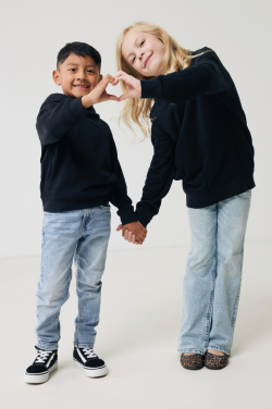 Logo trade promotional products image of: Iqoniq Yengo kids recycled cotton hoodie with sidepockets