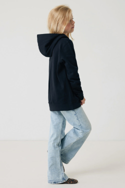 Logotrade promotional giveaways photo of: Iqoniq Yengo kids recycled cotton hoodie with sidepockets