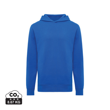 Logo trade corporate gifts image of: Iqoniq Yengo recycled cotton hoodie with sidepockets