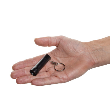 Logo trade promotional gift photo of: Flash RCS recycled aluminium keychain torch
