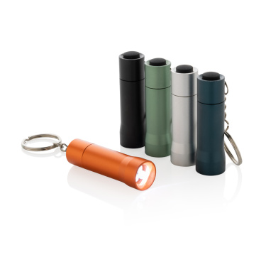 Logotrade promotional gift image of: Flash RCS recycled aluminium keychain torch