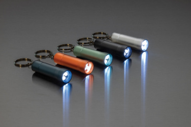 Logotrade promotional product image of: Flash RCS recycled aluminium keychain torch
