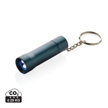 Logotrade promotional products photo of: Flash RCS recycled aluminium keychain torch