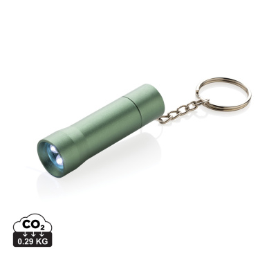 Logo trade promotional item photo of: Flash RCS recycled aluminium keychain torch
