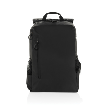 Logotrade promotional merchandise photo of: Lima Aware™ RPET water resistant 15.6 laptop backpack