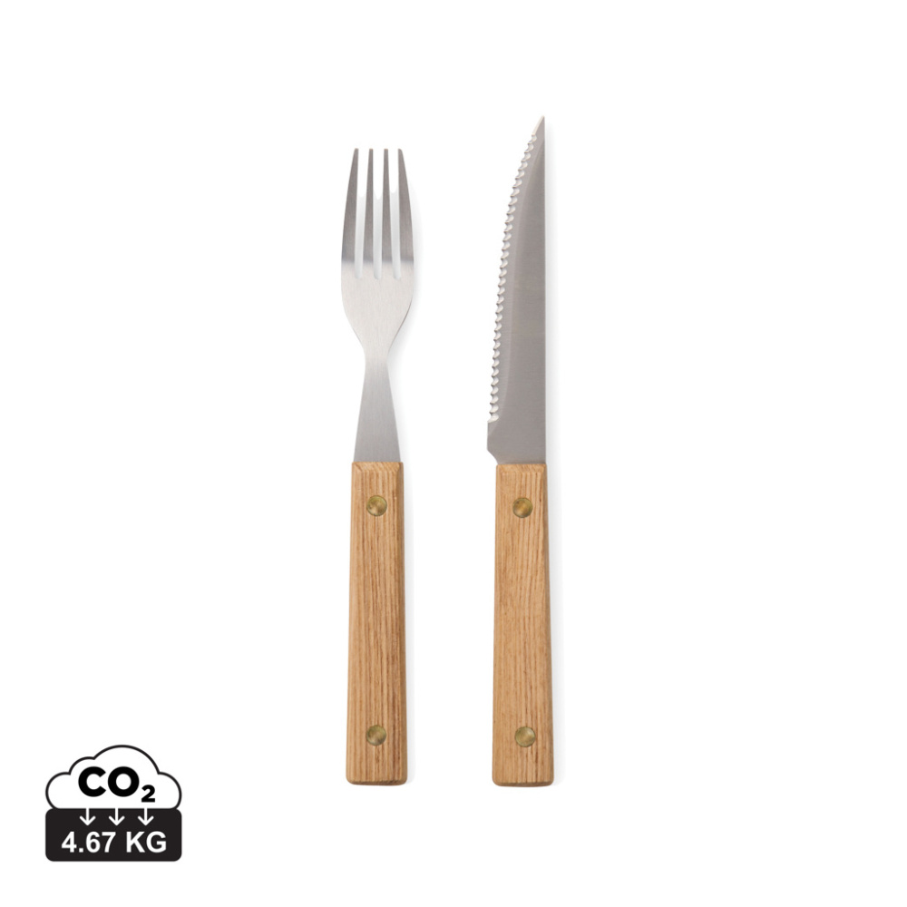 Logotrade corporate gift picture of: VINGA Paso 8 pcs bbq cutlery set