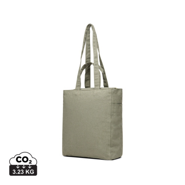 Logo trade promotional gifts picture of: VINGA Hilo AWARE™ recycled canvas zip tote