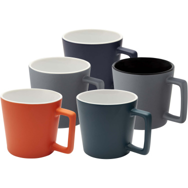Logo trade advertising product photo of: Cali 370 ml ceramic mug with matt finish