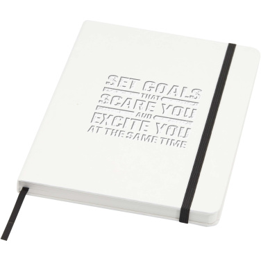 Logotrade advertising product image of: Holm A5 stone paper hard cover notebook with lined pages