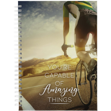 Logotrade promotional giveaway image of: Desk-Mate® A5 hard cover undated diary