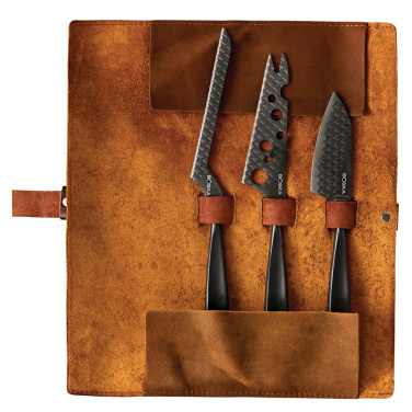 Logotrade business gift image of: BOSKA Cheese Knife Set Monaco+ Black