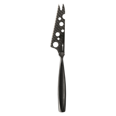 Logo trade promotional items image of: BOSKA Cheese Knife Set Monaco+ Black