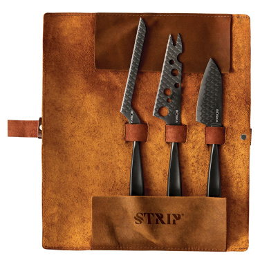 Logotrade promotional merchandise photo of: BOSKA Cheese Knife Set Monaco+ Black