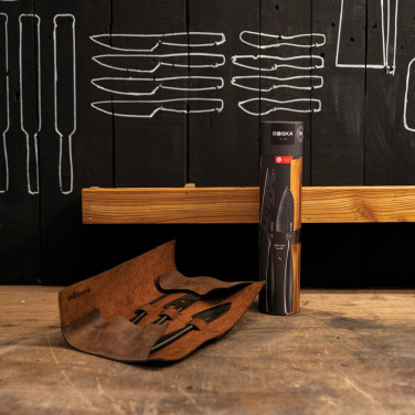 Logo trade corporate gifts picture of: BOSKA Cheese Knife Set Monaco+ Black