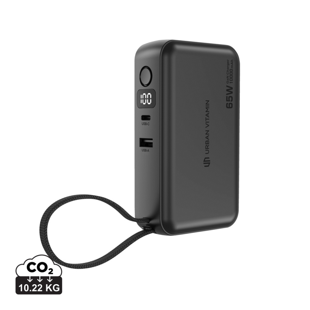 Logotrade business gift image of: Urban Vitamin Eureka hybrid GANcharger 10000mah powerbank65W