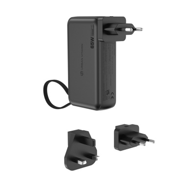 Logo trade promotional merchandise picture of: Urban Vitamin Eureka hybrid GANcharger 10000mah powerbank65W