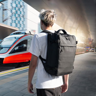 Logo trade promotional giveaways image of: Backpack PALUDI Schwarzwolf