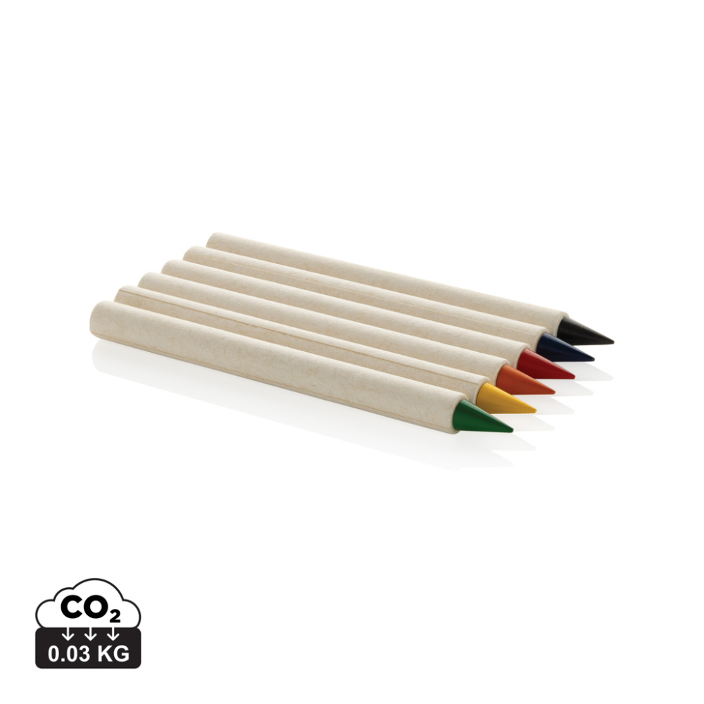 Logo trade promotional gifts image of: Micki GRS infinity 6pc colouring pencil set