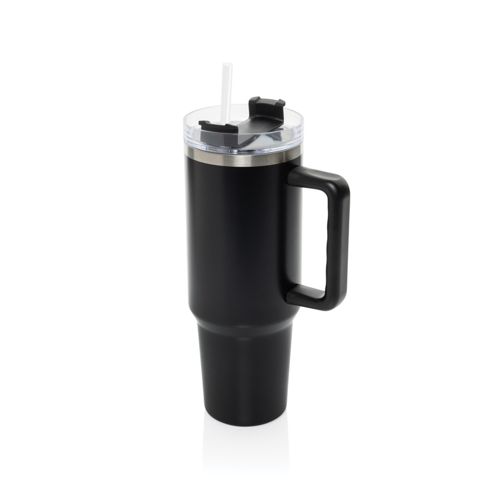 Logo trade promotional giveaways picture of: Stadley RCS recycled steel tumbler 1200ML