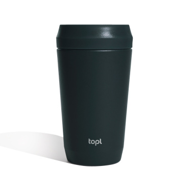 Logo trade promotional items image of: Topl Recycled Steel To Go Tumbler Patented 360 Lid 354ml