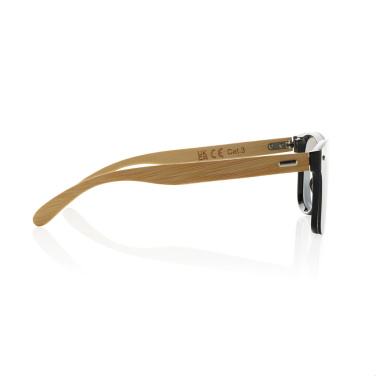 Logotrade corporate gift image of: Prism RCS recycled plastic sunglasses with bamboo frame