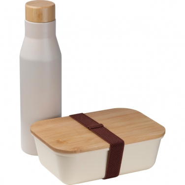Logotrade promotional merchandise picture of: Set Lunchbox with stainless steel bottle Toronto