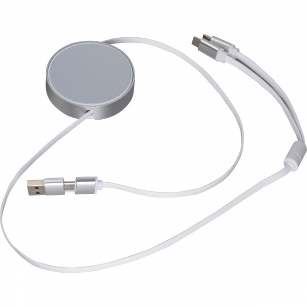 Logotrade corporate gift picture of: Charging cable made from recycled aluminum Ostend