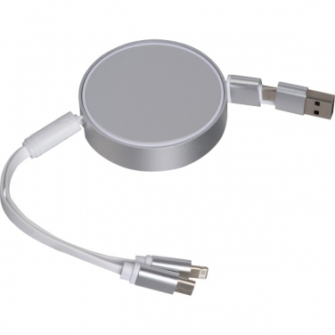 Logotrade business gifts photo of: Charging cable made from recycled aluminum Ostend