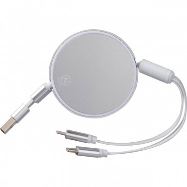 Logotrade promotional merchandise image of: Charging cable made from recycled aluminum Ostend