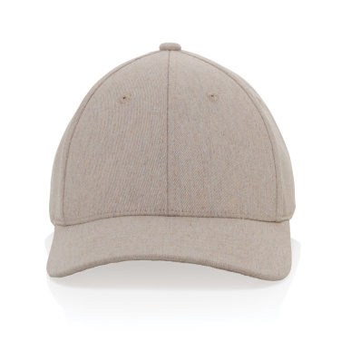 Logo trade promotional merchandise photo of: Milo AWARE™ recycled heather 6 panel cap 200gr