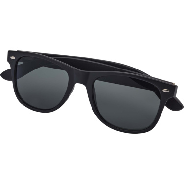 Logo trade promotional giveaways image of: Arlo bamboo sunglasses with black coating