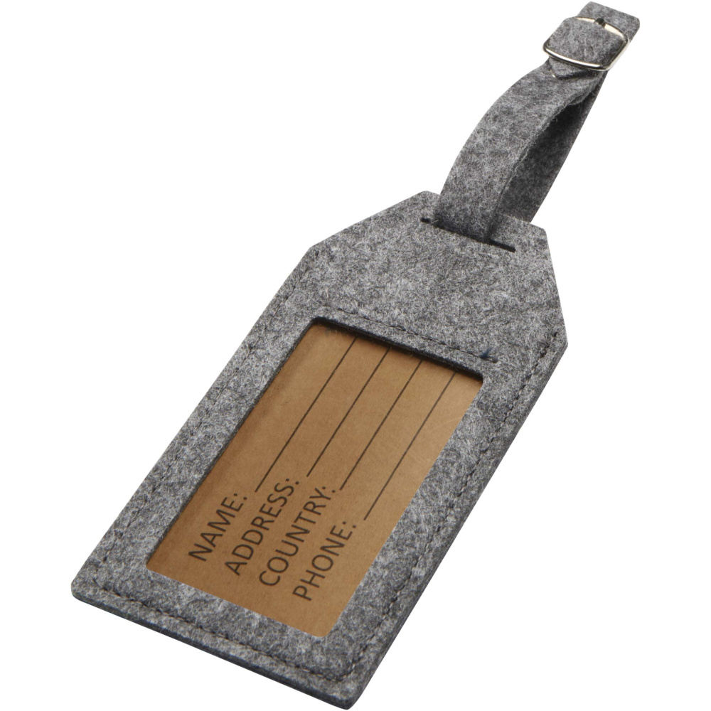 Logo trade promotional gifts image of: Tie luggage tag