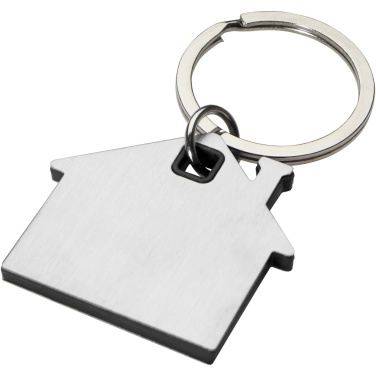 Logotrade promotional gift image of: Nook house-shaped keychain
