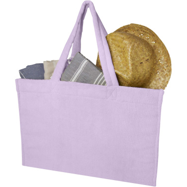 Logo trade corporate gifts picture of: Siam GRS recycled terry beach tote bag 13L